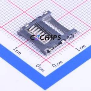 TF-002X-H18 SD Card / Memory Card Connector SMD Connector Flip Cover Type MicroSD Card (TF Card) Card Holder 1.8mm - Product Image 2