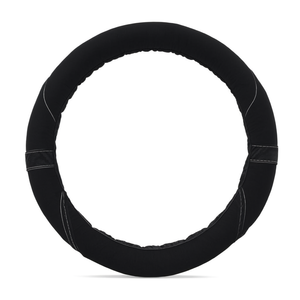 Funda para Volante de Cuero Negro, Estilo Universal para Automóvil - Product Image 2