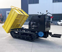 Mini camion à benne sur chenilles à moteur électrique, charge hydraulique complète de 500kg, 1 tonne, utilitaire, à vendre