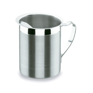 Caraffa per acqua in acciaio inox con supporto, calibro 18/8, per servire bevande - Product Image 1