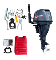Nouveau moteur hors-bord OEM HSP en alliage d'aluminium CE 15 CV 4 temps à essence avec trim et tilt pour bateau, pièce de rechange