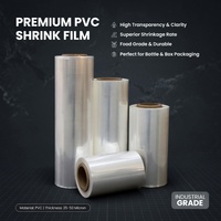 Film rétractable en PVC souple transparent de qualité alimentaire personnalisé de 12 à 30 microns pour l'emballage sous blister et le moulage par soufflage