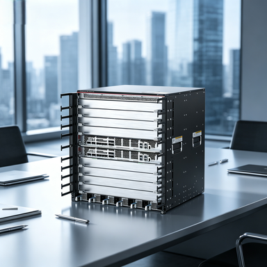 Huaweis S8700-10 High-capacity Core Switch Chassis SKU 02116319, Metal Rack Frame for Large Datacenter, Redundant Power