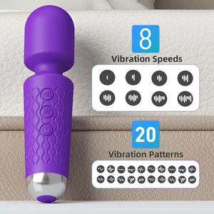 Massageador Dildo Vibrador à Prova d'Água Recarregável por USB 2024 com 20 Modos de Velocidade - Product Image 6