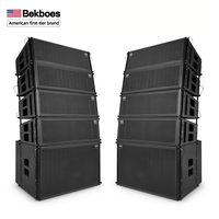 Sistema de Sonido Profesional Bekboes de Doble Línea de 8 Pulgadas, para Bodas, Actuaciones al Aire Libre a Gran Escala, Altavoces para Escenarios de Bares
