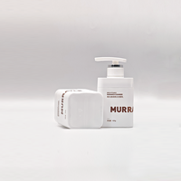 Emballage cosmétique en polyéthylène haute densité (HDPE) carré blanc de 420 ml avec tête de pompe personnalisée, flacon pompe pour shampoing/lotion