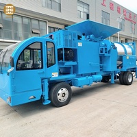 Unité de mélange d'asphalte mobile portable, mini mélangeur d'asphalte mobile pour routes municipales