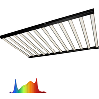 STOCK USA SANS TAXE 1200W Lampe de culture LED en aluminium Lampe horticole professionnelle Spectre complet UV Floraison Serre Hydroponie