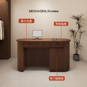 Minimalista Moderno Hotel Salón de Belleza Cajero Entrenamiento Institución Recepción Clínica Médica Pintado Recepción Escritorio Luz LED - Product Image 3