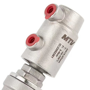 Válvula de llenado neumática roscada Mtv G3 A Dn15 de acero inoxidable 304, montada en pared, ajustable para máquinas de llenado - Product Image 2
