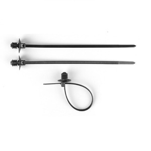 Attache-câble en plastique <span class=keywords><strong>à</strong></span> tête filetée, type épingle fixe, en forme de sapin, amovible, capacité 10 kg, pour harnais de fixation de fils - Product Image 2