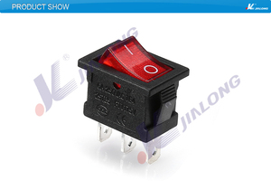 KCD1-102NC ánh sáng màu đỏ chỉ số SPST ON-OFF Marine Rocker ChuyểN 12V cho máy sấy tóc - Product Image 3