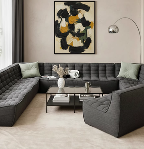 Canapé modulaire minimaliste <span class=keywords><strong>italien</strong></span> importé pour hôtels, en tissu compressé sous vide, combinaison d'angles expressifs - Product Image 3