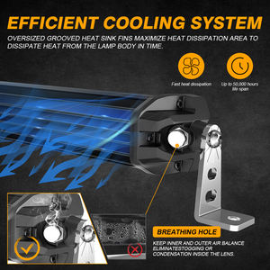 Barre lumineuse LED incurvée anti-poussière <span class=keywords><strong>de</strong></span> 32 37 pouces Faisceau d'inondation grand angle <span class=keywords><strong>de</strong></span> 120 ° pour la conduite <span class=keywords><strong>de</strong></span> <span class=keywords><strong>nuit</strong></span> hors route Barra Led Bar Light - Product Image 4