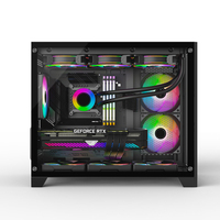 Vente en gros 2025 Nouveau design Personnalisé Atx Pc Case Panneau en verre trempé Gaming Pc Case SPCC Computer Cases & Towers Avec alimentation
