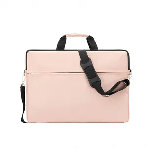 13 14 15.6 17 Inch Business Waterproof Simple Solid Color Laptop Bag