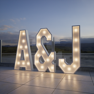 Personalizar marquesina números Led letra grande personalizada A & J luces 5 pies listo para enviar 3 pies marquesina alfabeto frontera puerta trasera letras - Product Image 1