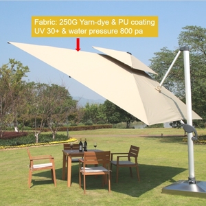 Sombrilla Moderna Tipo Romana, Impermeable y Ligera 2025 <span class=keywords><strong>para</strong></span> Jardín, Terraza y Muebles de Exterior - Product Image 5