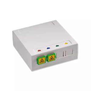 Boîtier de terminaison optique FTTH 4Core <span class=keywords><strong>Mini</strong></span> <span class=keywords><strong>PAU</strong></span> pour intérieur, 4 ports SC avec adaptateur obturateur SC, Rosettes optiques, Boîtier d'accès fibre - Product Image 2