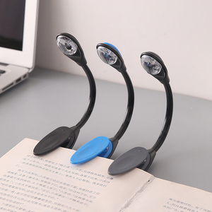 Lampes de lecture LED Mini Portable Flexible Clip-On Bright Book Reading Night Lamps for PC Laptop Notebook Travel Bedroom Book Reader - Product Image 1