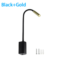 Lampe de lecture à LED avec design simple, lampe de chevet, projecteur avec interrupteur, lampe transfrontalière pour hôtel, nouveau produit