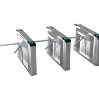 Torniquete Trípode Totalmente Automático HPT-YD1001-D-QZD, Acero Inoxidable SUS 304, Control de Acceso Inteligente con Reconocimiento Facial, Mecanismo Hidráulico de Alta Velocidad