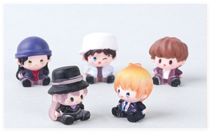 Adulto neonato nonna nonno in miniatura ragazzo e ragazza per giocattoli in resina bambini bambini piccole figurine di personaggi dei cartoni animati - Product Image 5