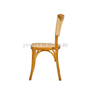 <span class=keywords><strong>Chaises</strong></span> de salle à manger empilables en bois naturel Woeaving pour événements et mariages - Product Image 3