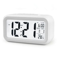 Horloge de table de bureau à alarme LED numérique Horloges de table de bureau électroniques avec calendrier Horloges de table LCD