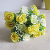 Künstliche Rose Blume Hot Selling Großhandel Seide Hochzeits feier Herzstück Rose Bouquet