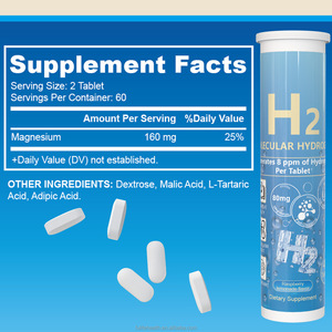 Waterstoftabletten Bad H2 Moleculaire Waterstoftabletten Hoge Concentratie 12ppm H2 Waterstoftabletten Voor Drinkwater Pillen - Product Image 6