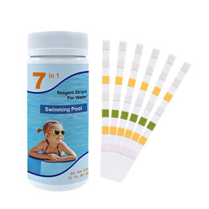 Bandes de tests de chlore <span class=keywords><strong>pour</strong></span> <span class=keywords><strong>piscine</strong></span> spa, 5 pièces 7 en 1, dureté de l'eau salée, piscines - Product Image 4