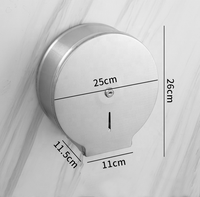 Boîte à mouchoirs murale moderne en acier inoxydable sans perçage, porte-papier toilette pour la maison, l'hôtel et la cuisine