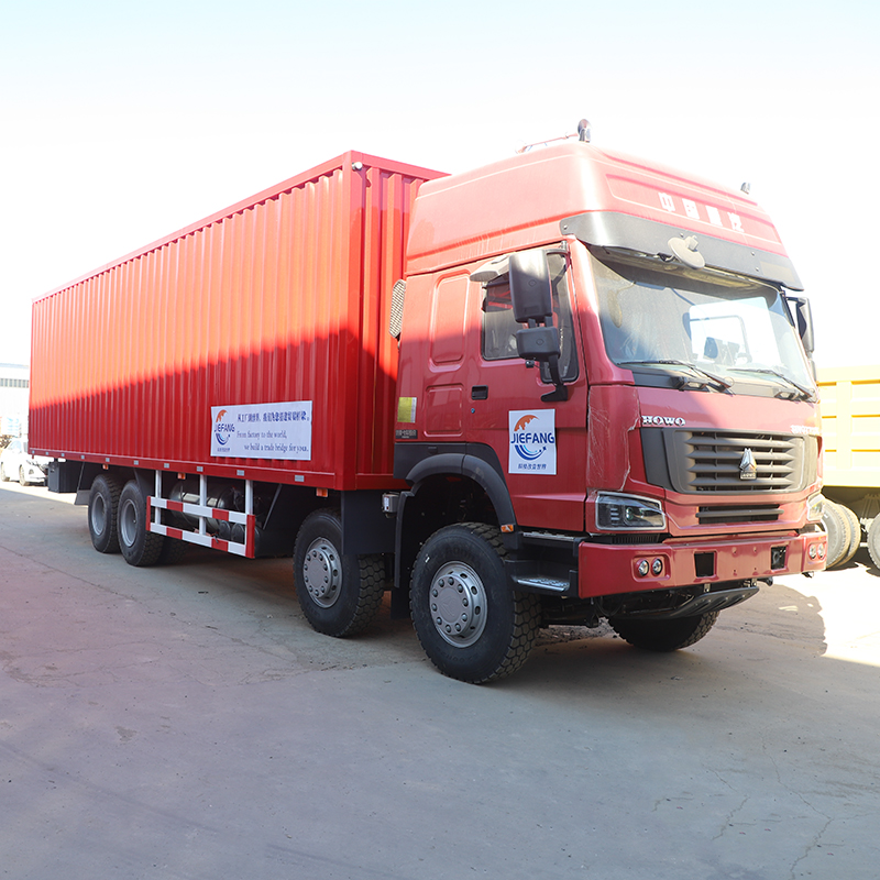 Red light truck dump truck hydraulic dump system for small material sand and gravel transportation at urban construction sites
