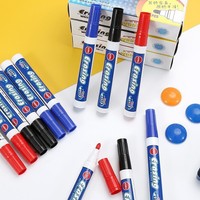 Marqueur pour tableau blanc en plastique à encre noire avec pointe en forme de balle pour une écriture haute visibilité