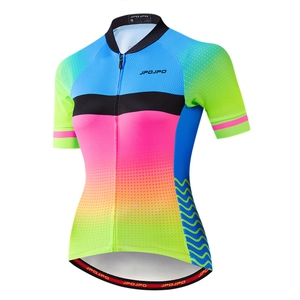 Pro Team manga corta MTB <span class=keywords><strong>bicicleta</strong></span> Jersey personalizado mujer ciclismo <span class=keywords><strong>ropa</strong></span> personalizada <span class=keywords><strong>ropa</strong></span> <span class=keywords><strong>deportiva</strong></span> para ciclismo - Product Image 1