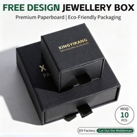 Petite boîte en carton avec logo personnalisé de luxe, emballage de rangement de bijoux, boîte à bijoux en papier avec éponge, vente en gros