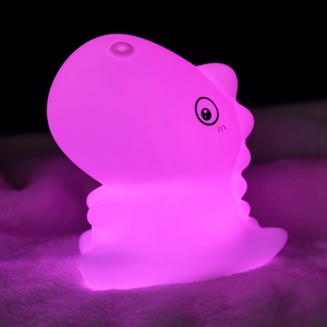 Lámpara Nocturna Infantil de <span class=keywords><strong>Dinosaurio</strong></span> con USB Recargable, LED Blanco Cálido, Control Táctil, Tamaño Mini para Mesita de Noche - Product Image 4