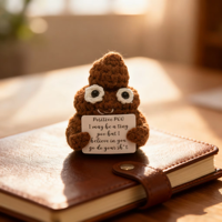 Cadeaux pour les fans de crochet : Collection de jouets en peluche à coudre et à tisser, Adorables poupées tricotées Poo Bee, Cadeaux amusants et populaires