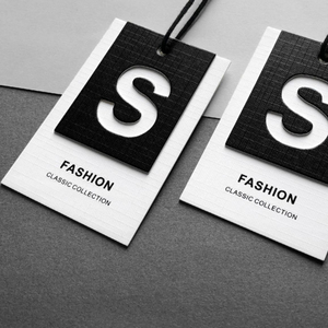 Thời trang thiết kế logo quần áo treo an ninh Silicone giấy cá nhân tái chế quần áo dập nổi tùy chỉnh Sticker tag - Product Image 2