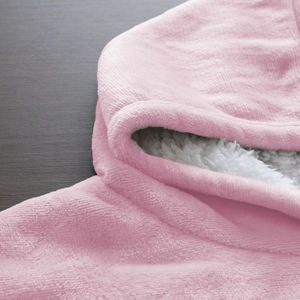 Offre Spéciale couverture à capuche portable moderne <span class=keywords><strong>Sherpa</strong></span> personnalisé adulte <span class=keywords><strong>Plaid</strong></span> solide tissé 100% polyester paquet personnalisé accepté 45 jours - Product Image 5