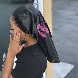 <span class=keywords><strong>Bonnet</strong></span> <span class=keywords><strong>de</strong></span> couchage en <span class=keywords><strong>Satin</strong></span> pour femmes, Dreadlock en <span class=keywords><strong>soie</strong></span>, chapeau <span class=keywords><strong>de</strong></span> <span class=keywords><strong>nuit</strong></span> pour dames, grand personnalisé en usine, 20 pouces - Product Image 5