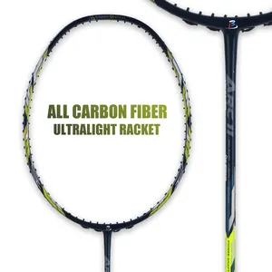 Căng thẳng cao sợi carbon cầu lông vợt siêu nhẹ trọng lượng cầu lông vợt