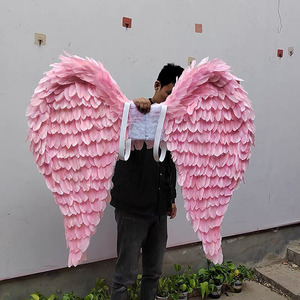 Alas <span class=keywords><strong>de</strong></span> Ángel <span class=keywords><strong>de</strong></span> Plumas <span class=keywords><strong>de</strong></span> Ganso Blancas y Negras para Adultos, Disfraz Económico y Popular para Halloween, Carnaval, Cosplay y Decoración <span class=keywords><strong>de</strong></span> Fiestas - Product Image 3