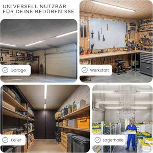 โคมไฟ LED แบบกันน้ำกันฝุ่น IP65 ขนาด 2 ฟุต 4 ฟุต 5 ฟุต 20W-46W สำหรับคลังสินค้า โรงรถ โรงงาน - Product Image 6