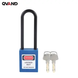 Anti-Magnetic Insulated Electrical Long Shackle Lockout Padlock ABS Body Safety Loto Padlock Electricity Lockout