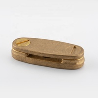 Accessoires de mise à la terre robustes en laiton, cuivre, aluminium, jaune, pince de fixation pour bande de 25x3mm pour bande de cuivre nue/revêtue de PVC, ISO9001