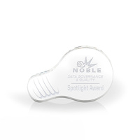 Conception créative personnalisée d'impression UV de haute qualité illuminent les trophées d'ampoule acrylique