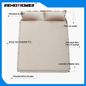 아웃도어 발포폼 자동충전 더블 침낭 매트리스 2인용 베개 일체형 캠핑 매트 - Product Image 3