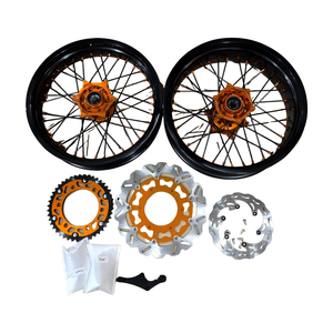 오토바이 17인치 슈퍼모토 SM 알로이 휠 림 세트 스즈키 DRZ400 호환 - Product Image 2